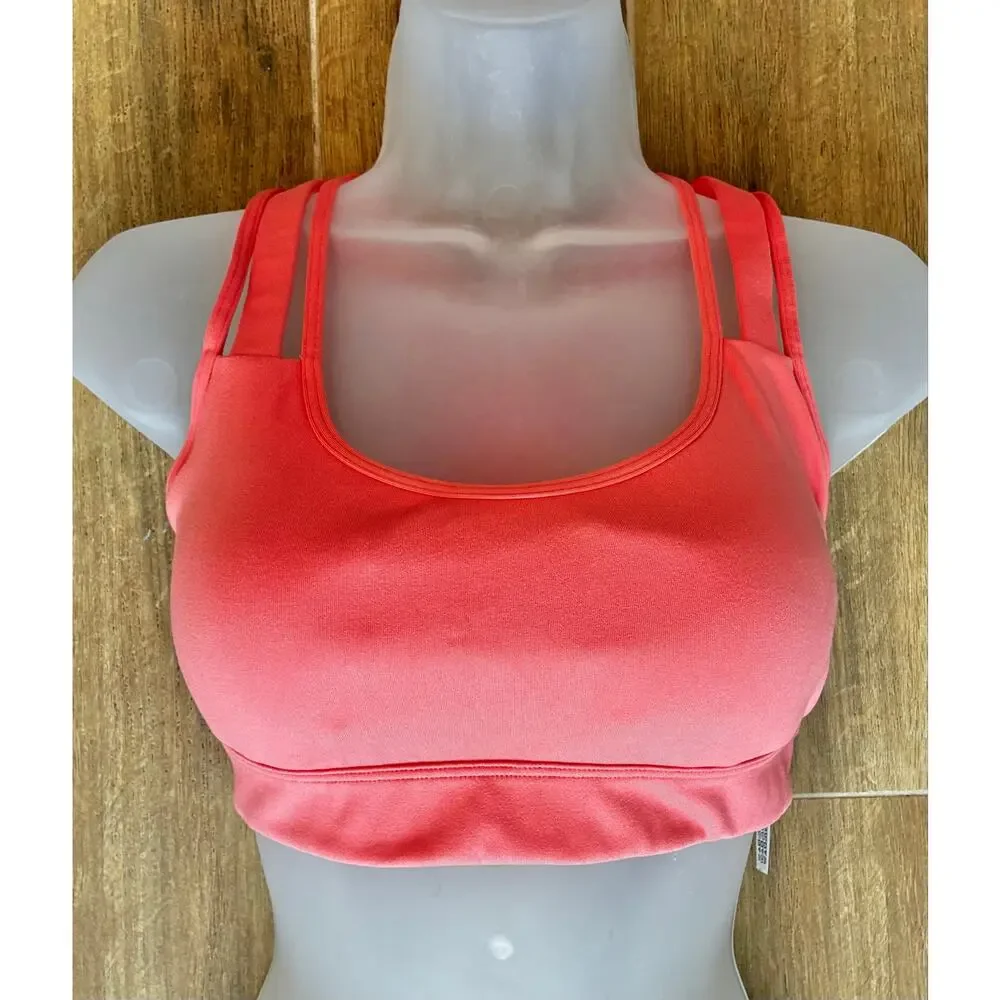 Victoria Sport Sports Bra Light Coral Small Cross Back Strappy Back